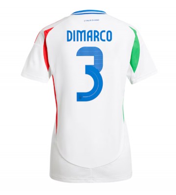 Italien Federico Dimarco #3 Udebanetrøje Dame EM 2024 Kort ærmer